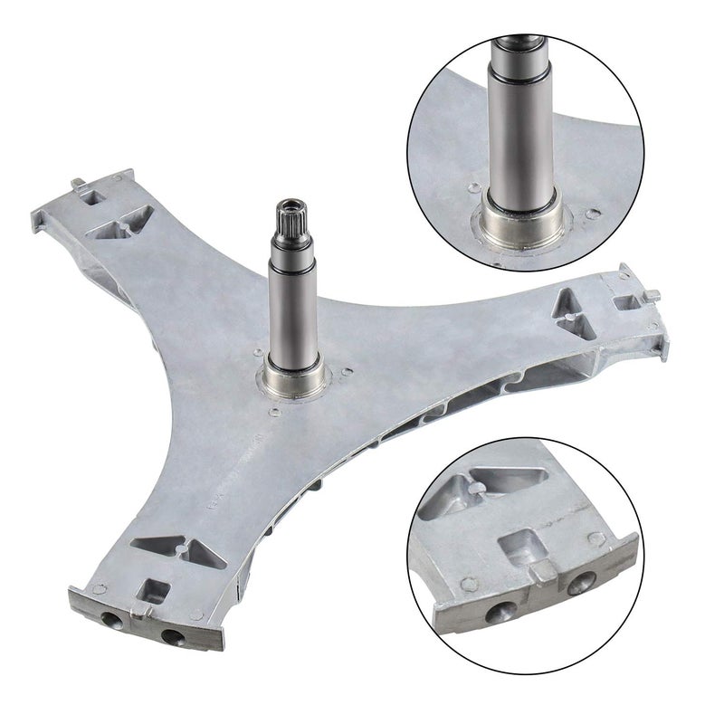 Funmit DC97-16509B Washer Flange Shaft Assembly & DC60-40137A Hex Mounting Bolt (6pcs) & DC69-00804A Gasket Seal Compatible with Samsung Washing Machine Replace DC97-16509B DC97-16509A - Image 3